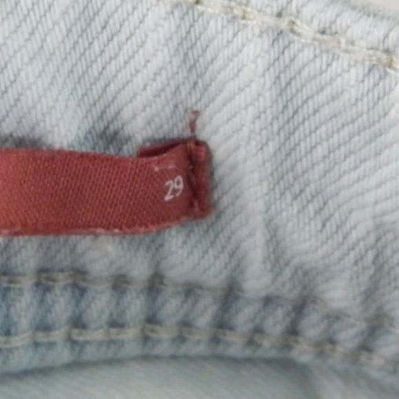 Pilcro Anthropologie Mid Rise Slim Boyfriend Jeans Destroyed - Picture 4 of 5